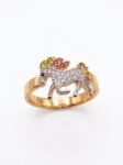 ANLA134 ANILLO CABALLO EN ORO 18 KILATES