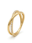 ANLA139 ANILLO CRUZADO EN ORO 18 KILATES