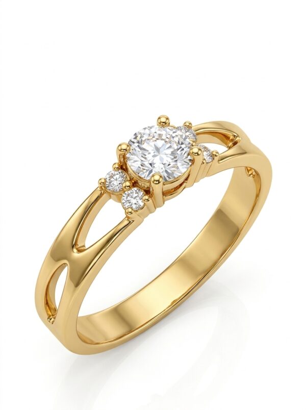 ANLA150 ANILLO SOLITARIO EN ORO 18 KILATES