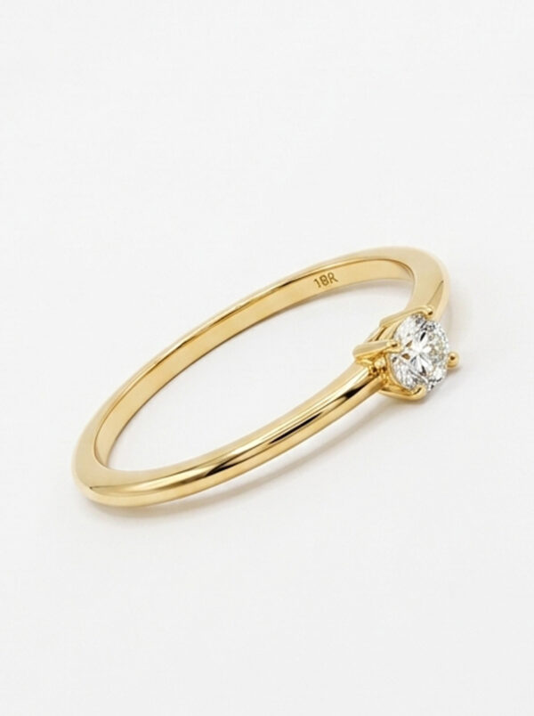 ANLA153 ANILLO SOLITARIO EN ORO 18 KILATES