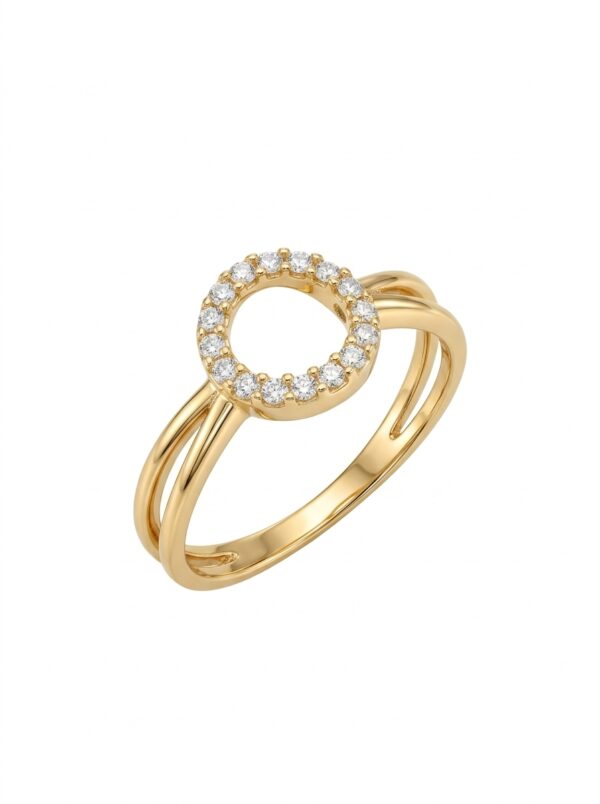 ANLA154 ANILLO CÍRCULAR EN ORO 18 KILATES