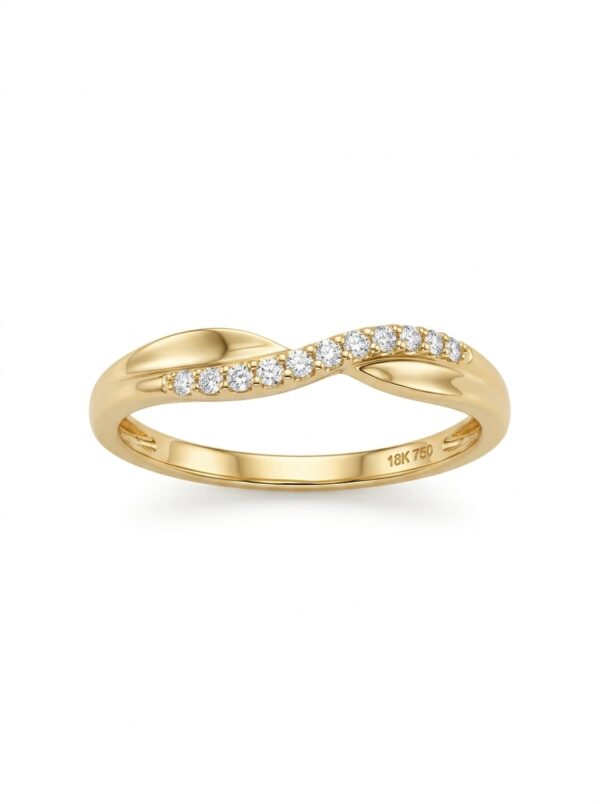 ANLA166 ANILLO CRUZADO EN ORO 18 KILATES