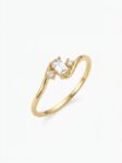ANLA167 ANILLO TRILOGÍA EN ORO 18 KILATES