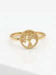 ANLA168 ANILLO ÁRBOL DE LA VIDA EN ORO 18 KILATES