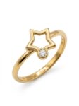ANLA190 ANILLO ESTRELLA EN ORO 18 KILATES