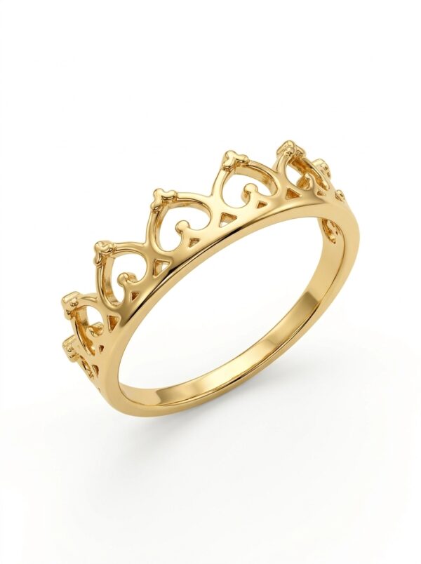 ANLA191 ANILLO CORONA EN ORO 18 KILATES