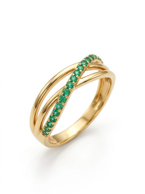 ANLA197 ANILLO CRUZADO EN ORO 18 KILATES
