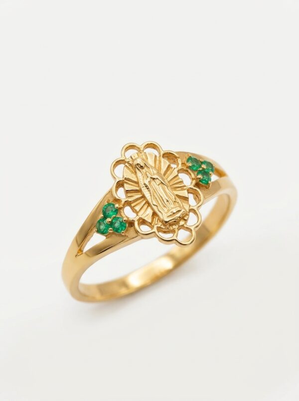 ANLA200 ANILLO VIRGEN DE GUADALUPE EN ORO 18 KILATES