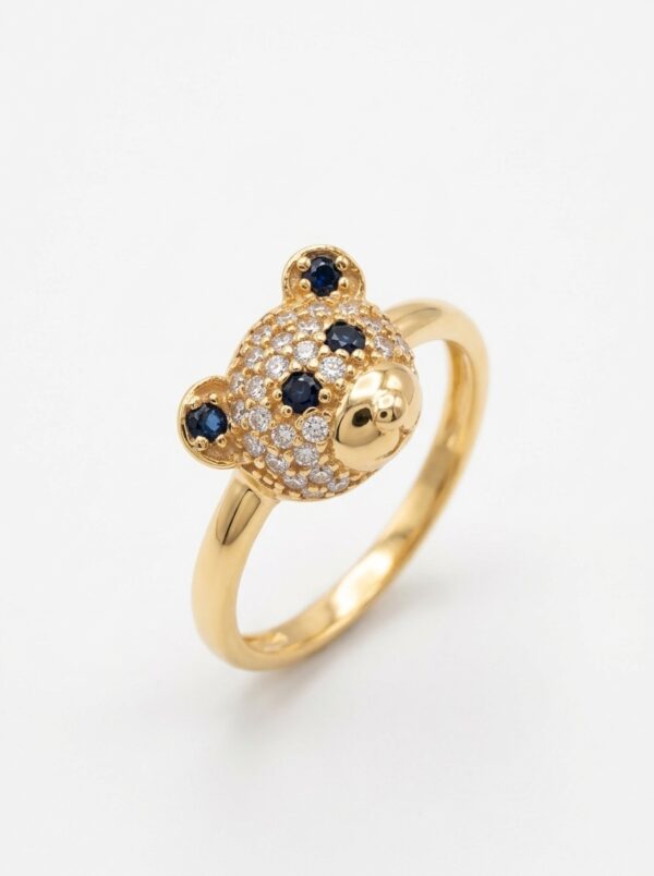 ANLA201 ANILLO OSO EN ORO 18 KILATES