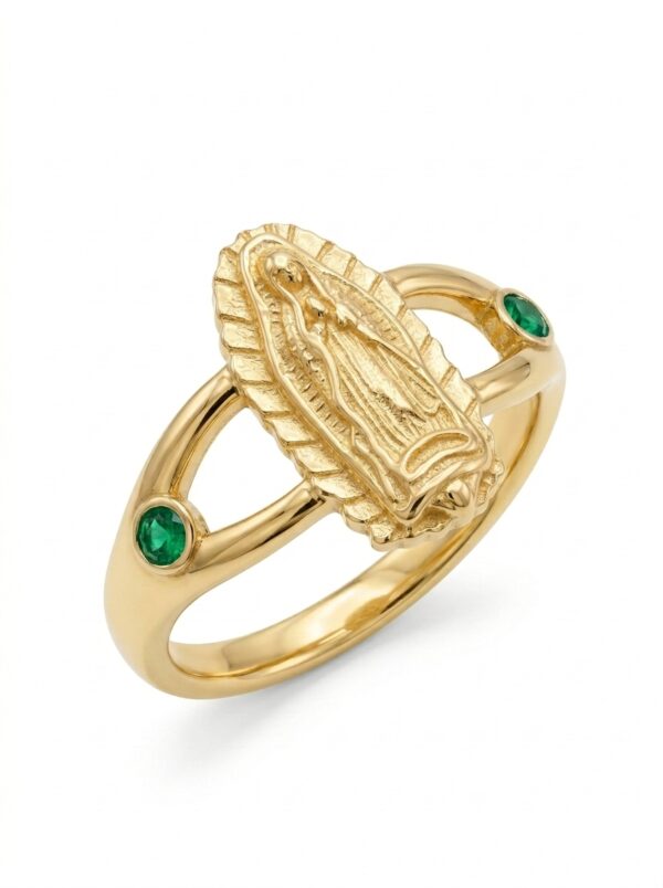 ANLA206 ANILLO GUADALUPE EN ORO 18 KILATES