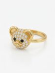 ANLA207 ANILLO OSITO EN ORO 18 KILATES