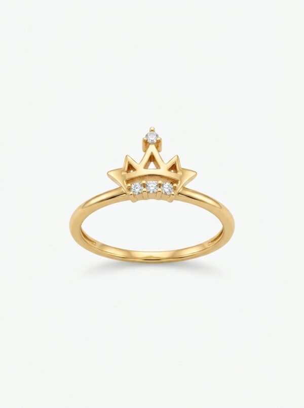 ANLA212 ANILLO DE CORONA EN ORO 18 KILATES