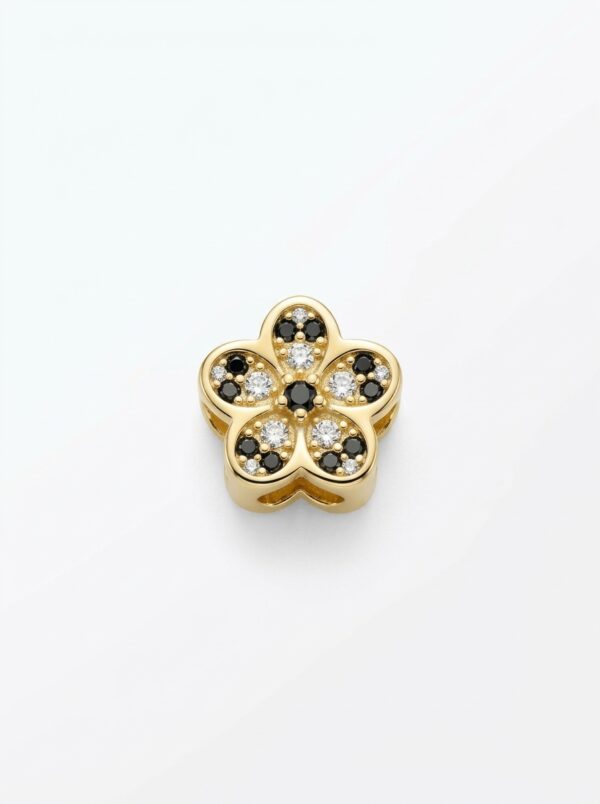 APLA041 APLIQUE FLOR EN ORO 18 KILATES