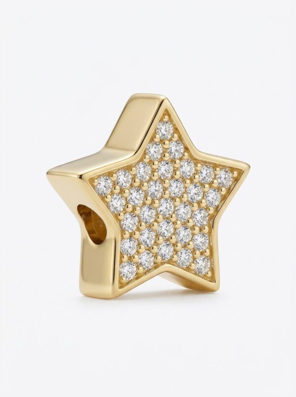 APLA043 APLIQUE ESTRELLA EN ORO 18 KILATES