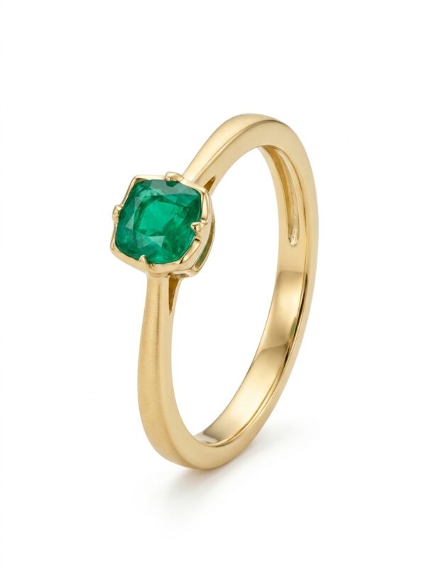 BOTAN62 ANILLO SOLITARIO EN ORO 18 KILATES