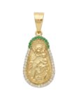 DJ215 DIJE VIRGEN EN ORO 18 KILATES